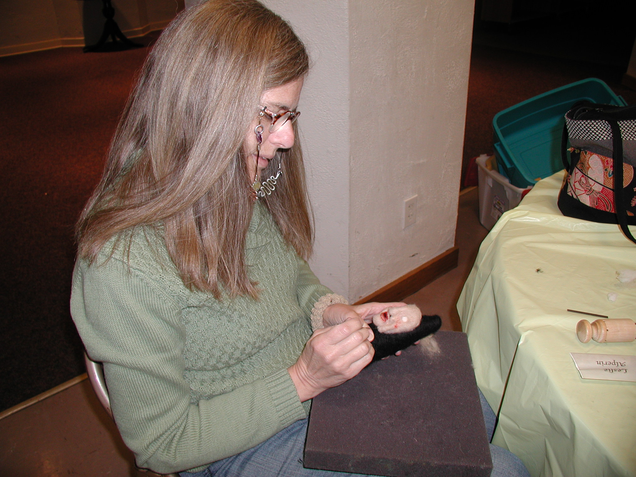 needle felting workshop with Jan Gibson