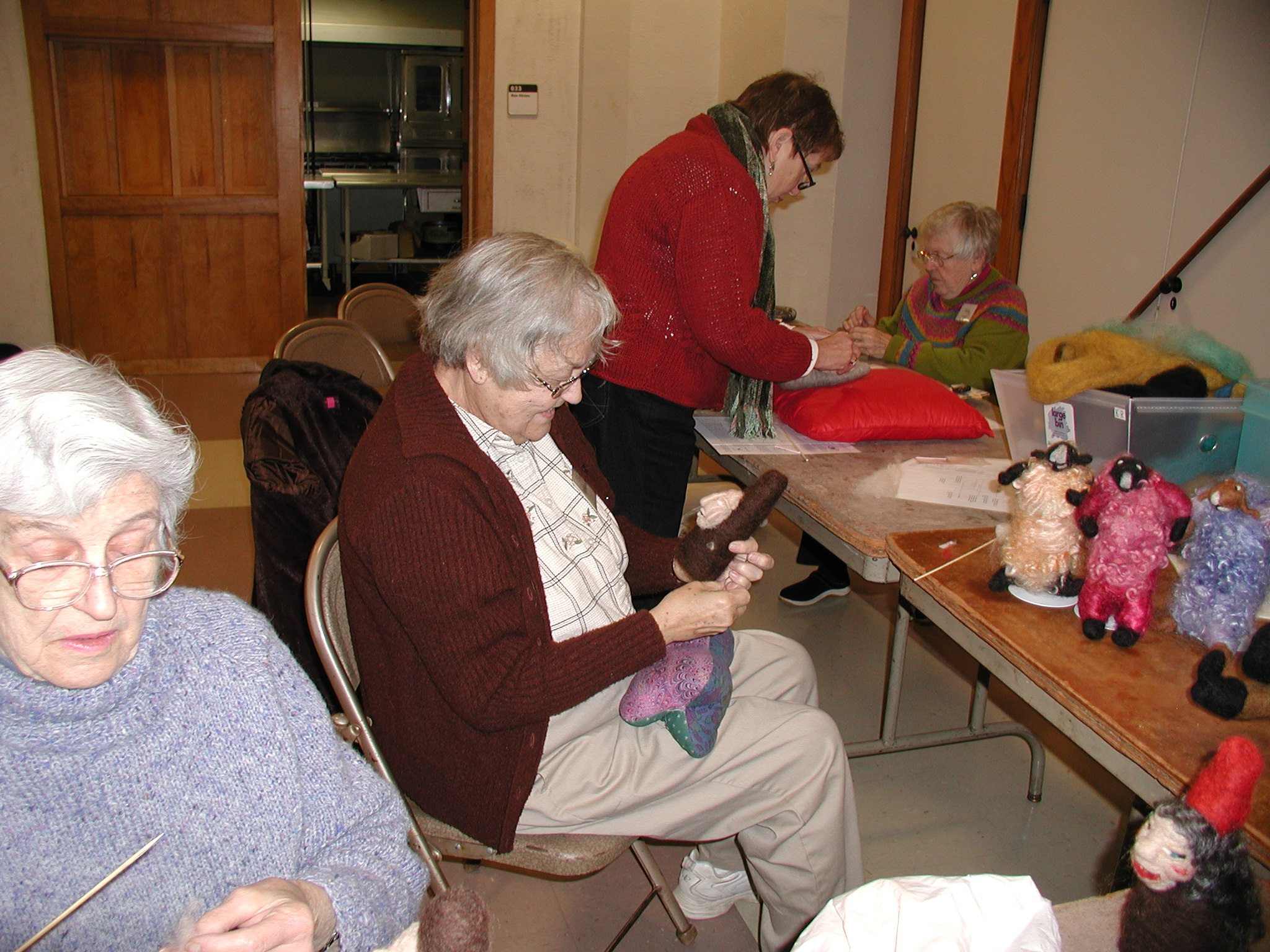 needle felting workshop with Jan Gibson